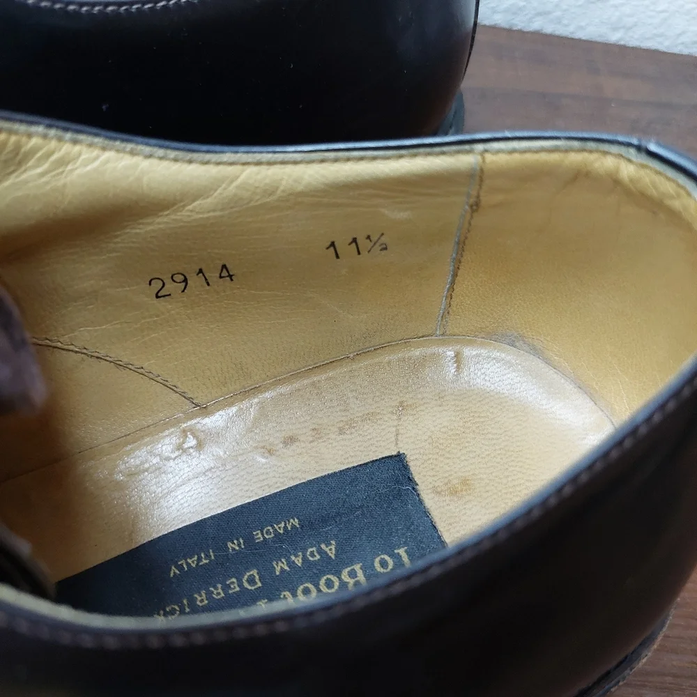 To Boot New York Adam Derrick Oxford Leather‎ Low Top Dress Shoes Size 11.5